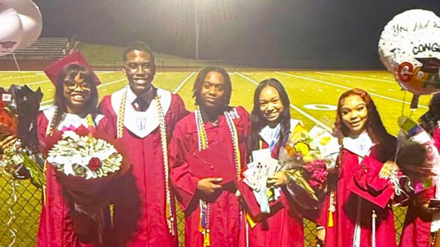 Handley High School graduates celebrating