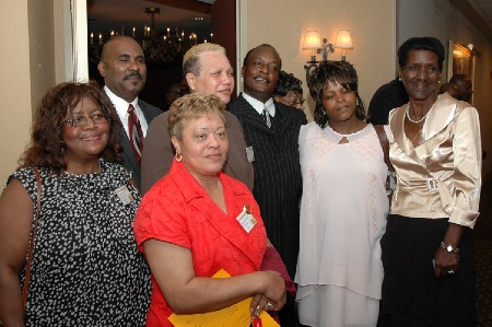 Mary Stitt Berry and Mary Morgan Baker, Co-Chairs of the 2009 RCTS Reunion held in Atlanta, greet fellow Bulldogs during the Maroon and Gold Banquet