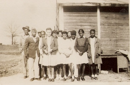 This photo is of C.C.C. barrack buildings used as temporary classrooms at RCTS after the 1919 school building burned in Feb. 1943